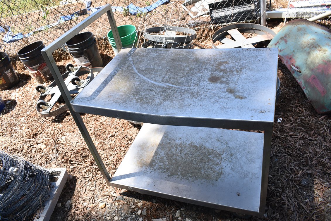 2-Tier Metal Utility Cart