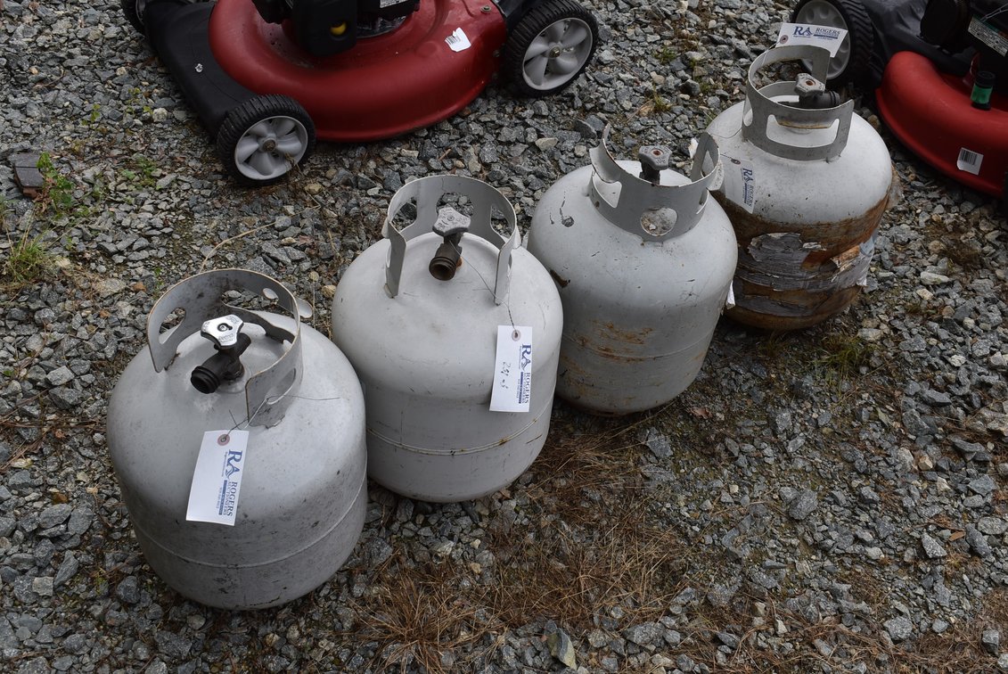 4 Standard Propane Tanks