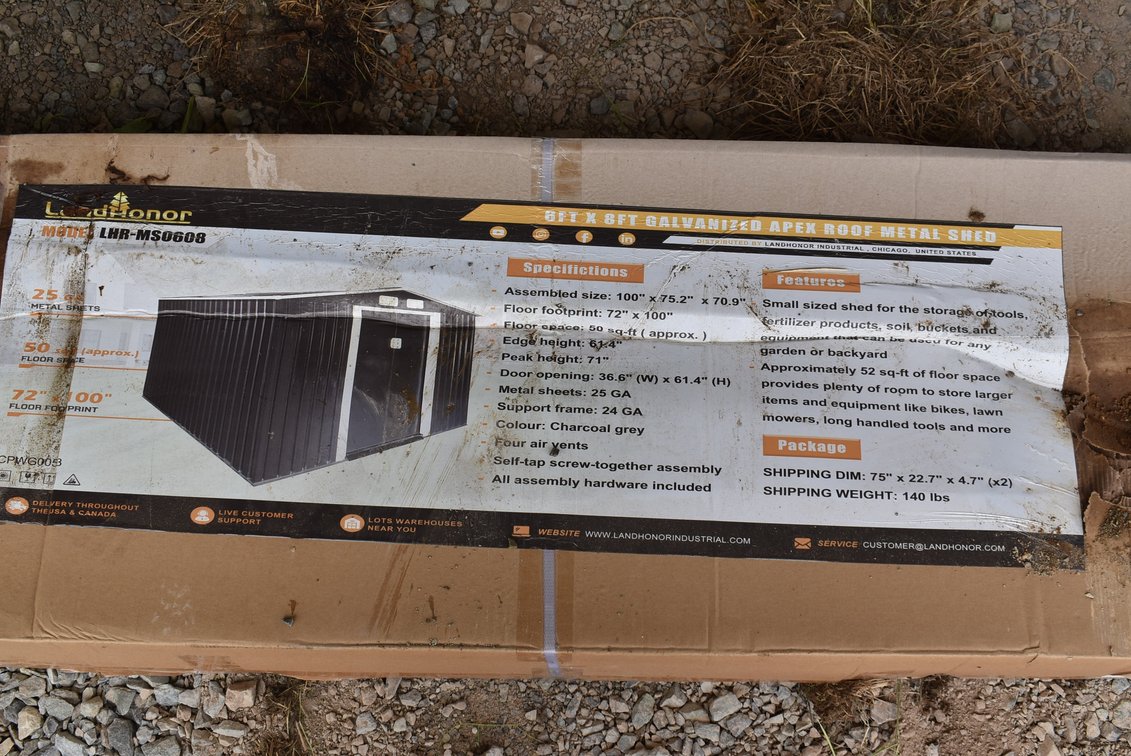Landhonor 6x8 Metal Shed