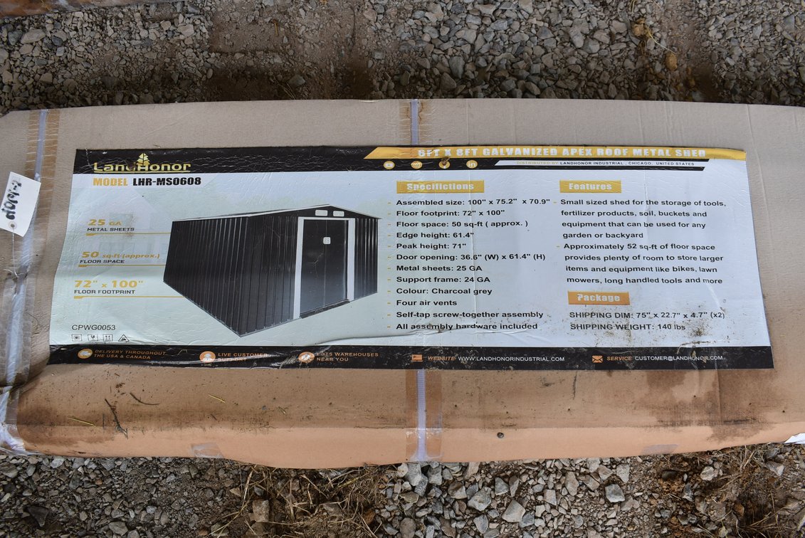 LandHonor 6x8 Metal Shed