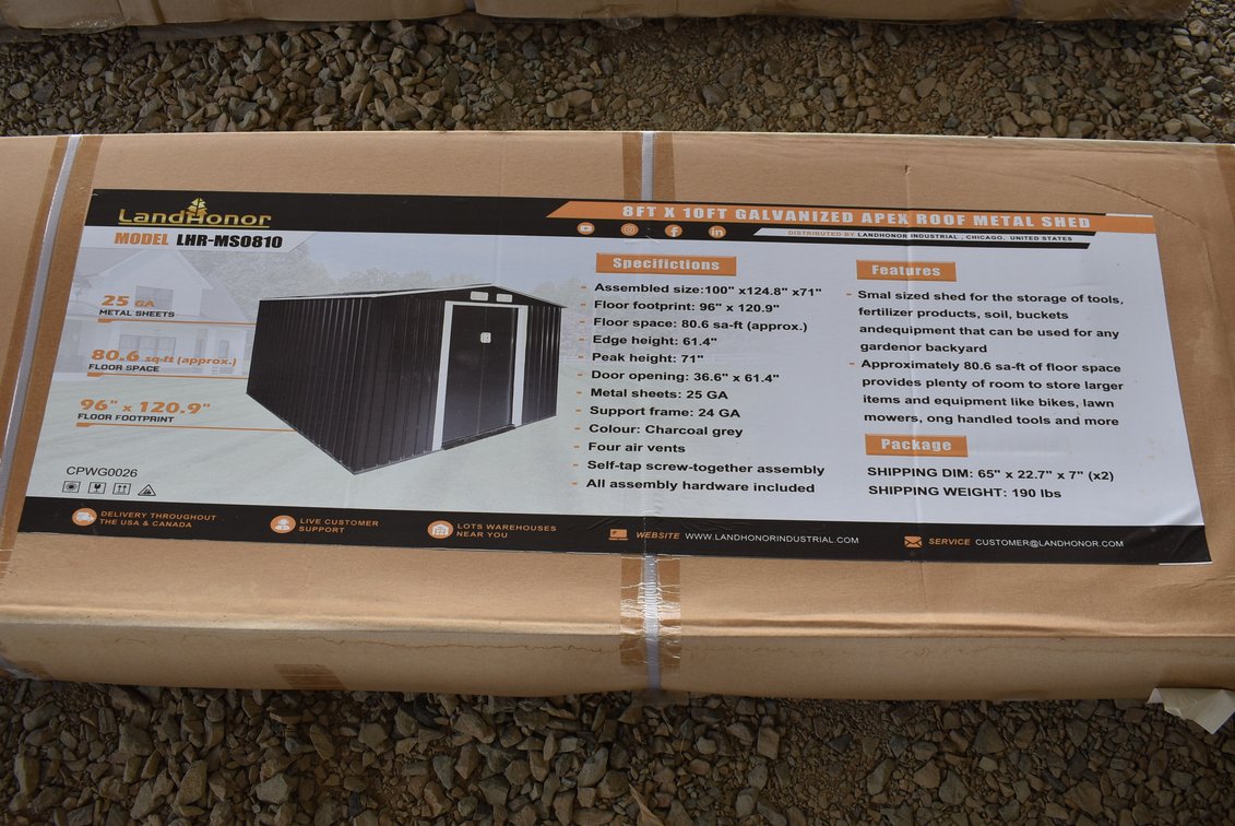LandHonor 8x10 Metal Shed