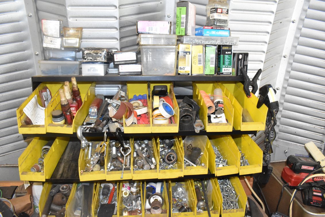 Hardware Contents of Yellow Drawers +