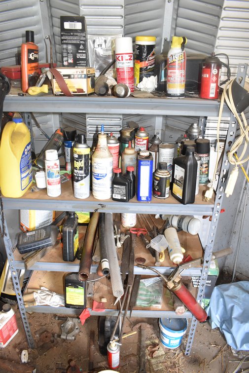 Lubricants + Contents Rack