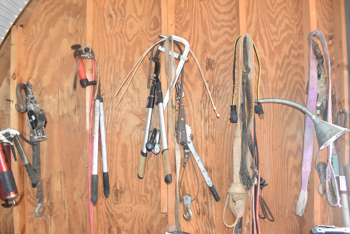 Loppers, Come-A-Longs + Contents Wall