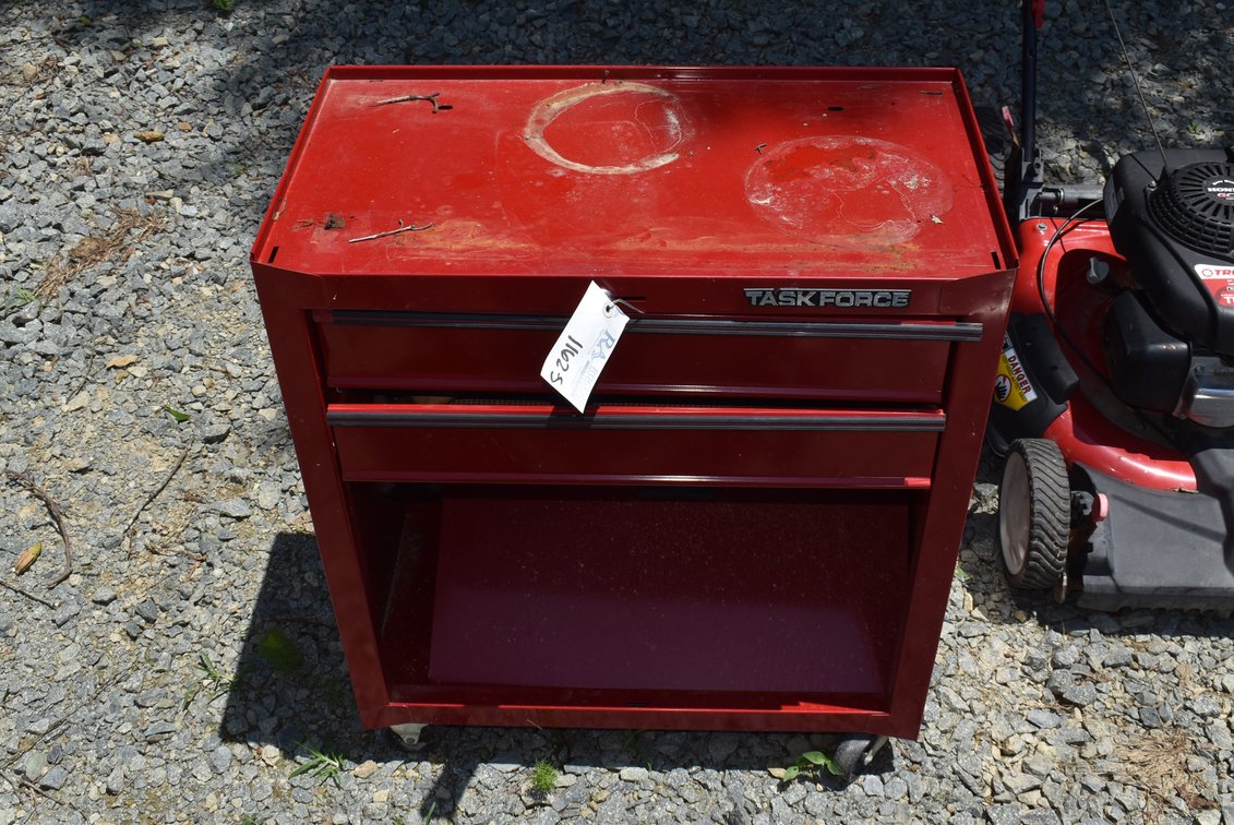 Red Task Force Tool Box Tool Cabinet w/ Contents