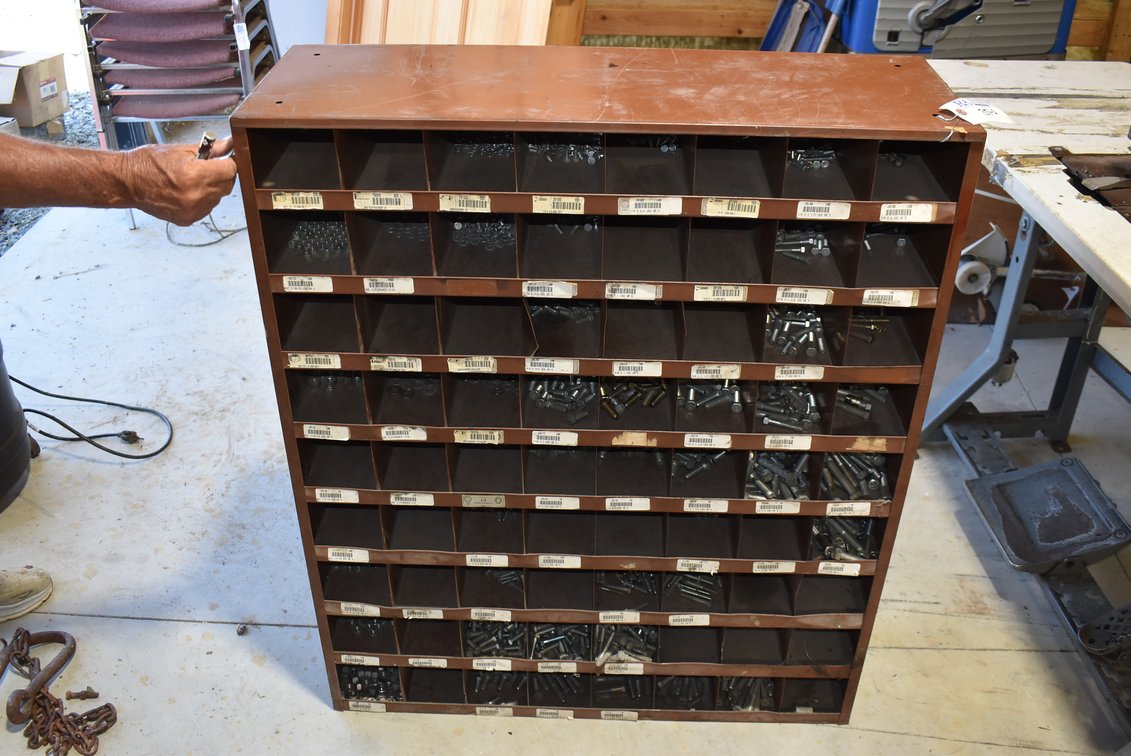 Hardware Bin w/ Contents