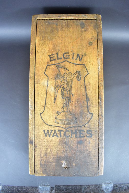 Elgin Watches Wooden Box