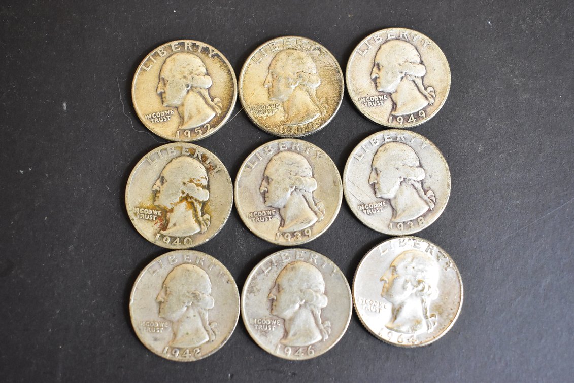 (9) Washington Quarters