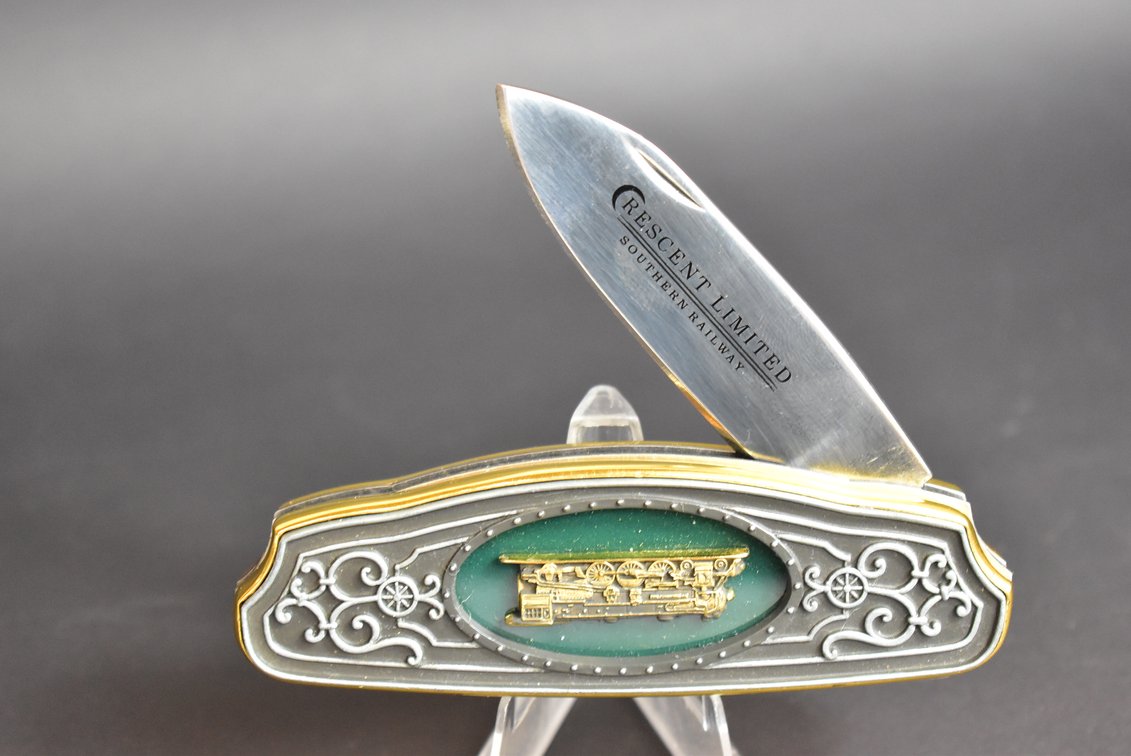 Franklin Mint Crescent Limited Southern Railroad Pocket Knife