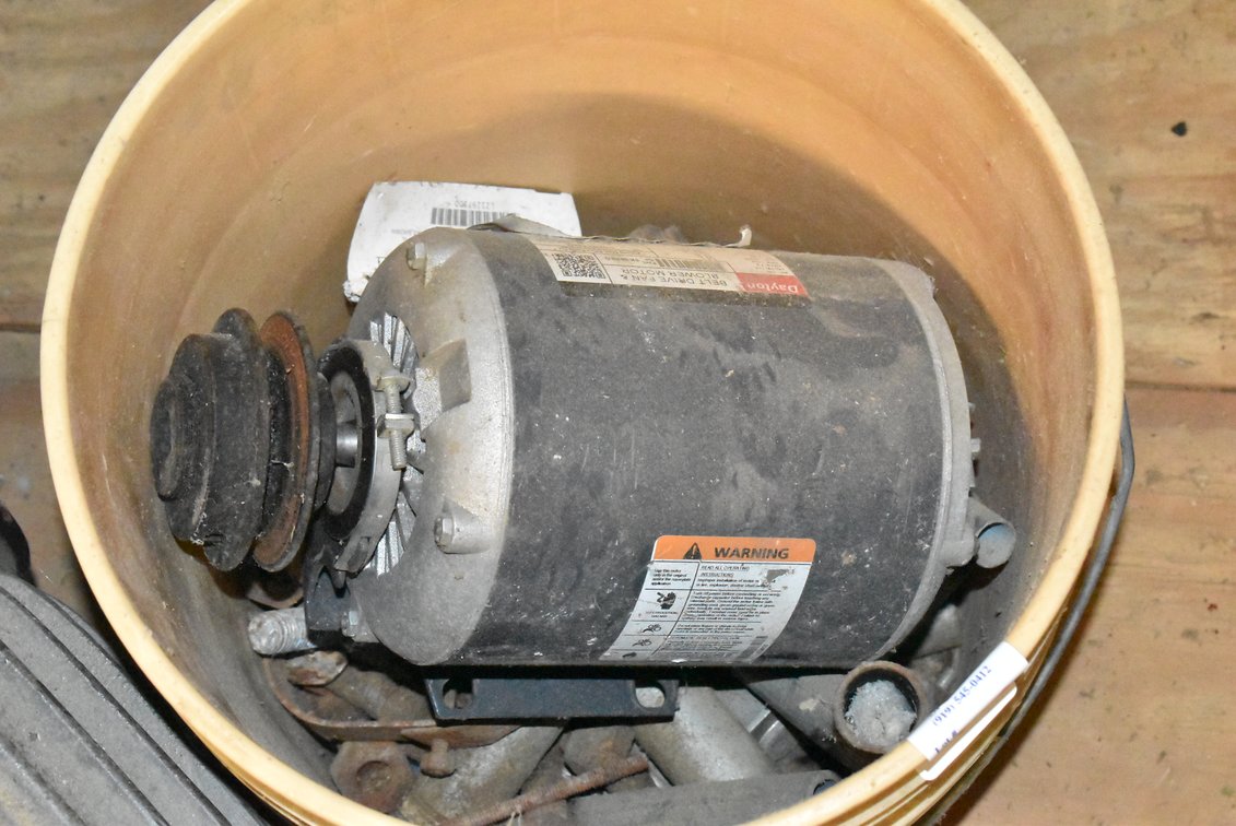 Electric Motor in Bucket