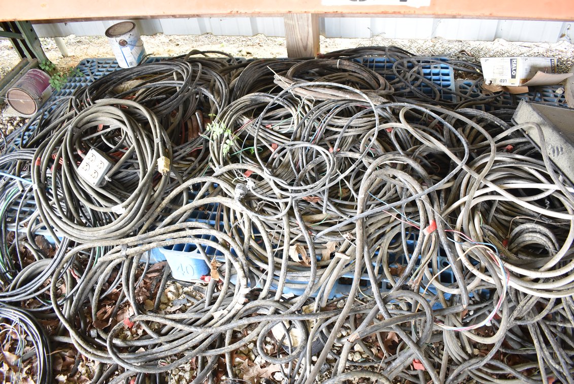 Assorted Black Electric Cables