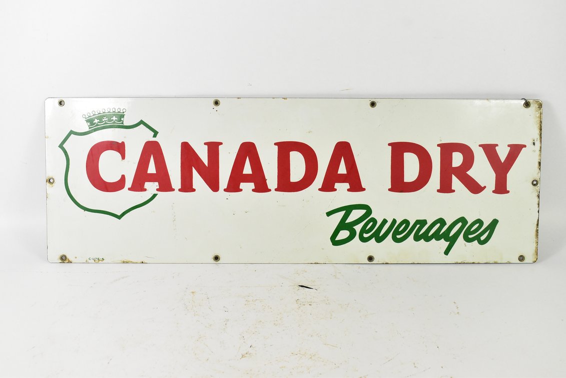 Canada Dry Beverages Metal Sign