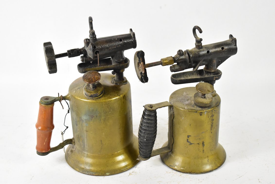(2) Brass Torches