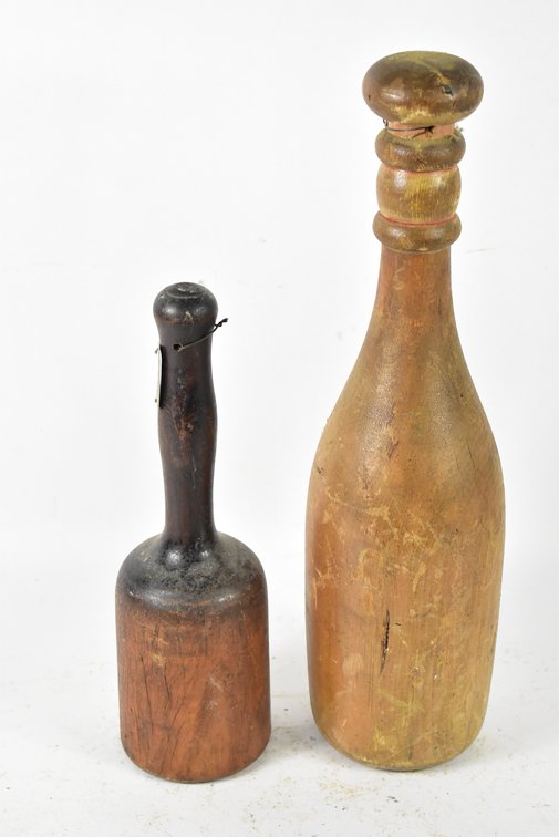 (2) Wooden Clubs
