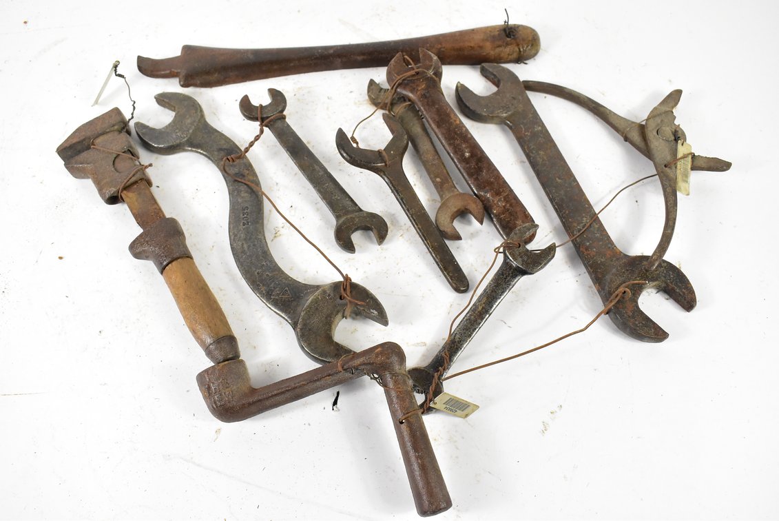 Assorted Tools - Wrenches, Handle, Pliers