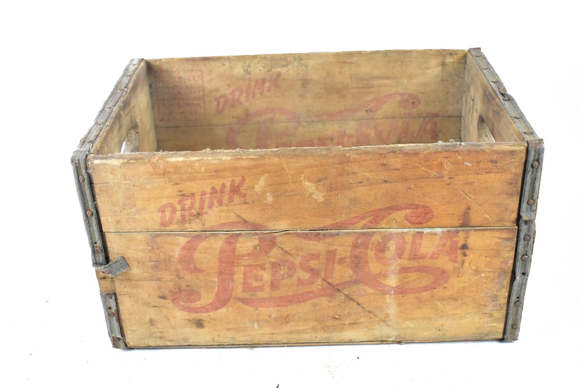 Drink Pepsi-Cola Wooden Crate