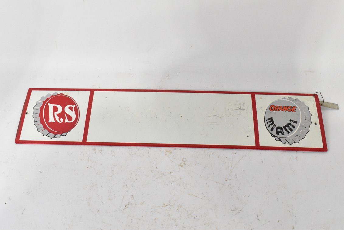 RS Orange Miami Metal Sign