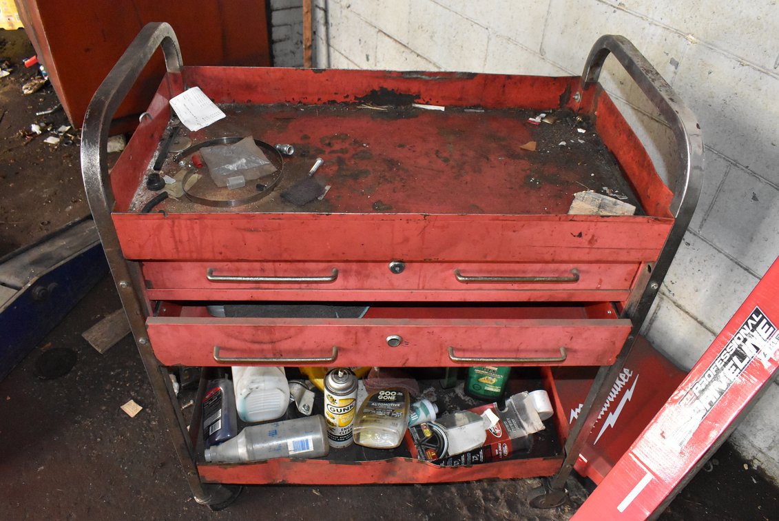 Red Cart w/ Contents