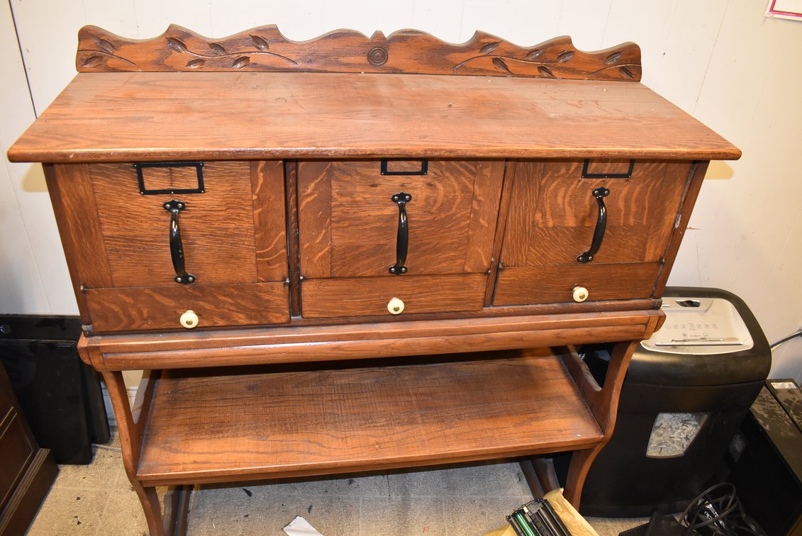Wooden File Cabinet