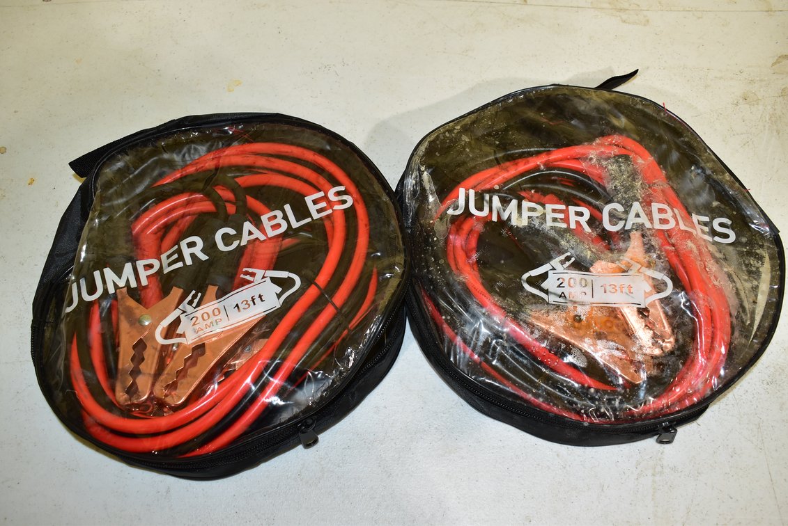 Two Sets of 200 Amp 13 ft. Jumper Cables