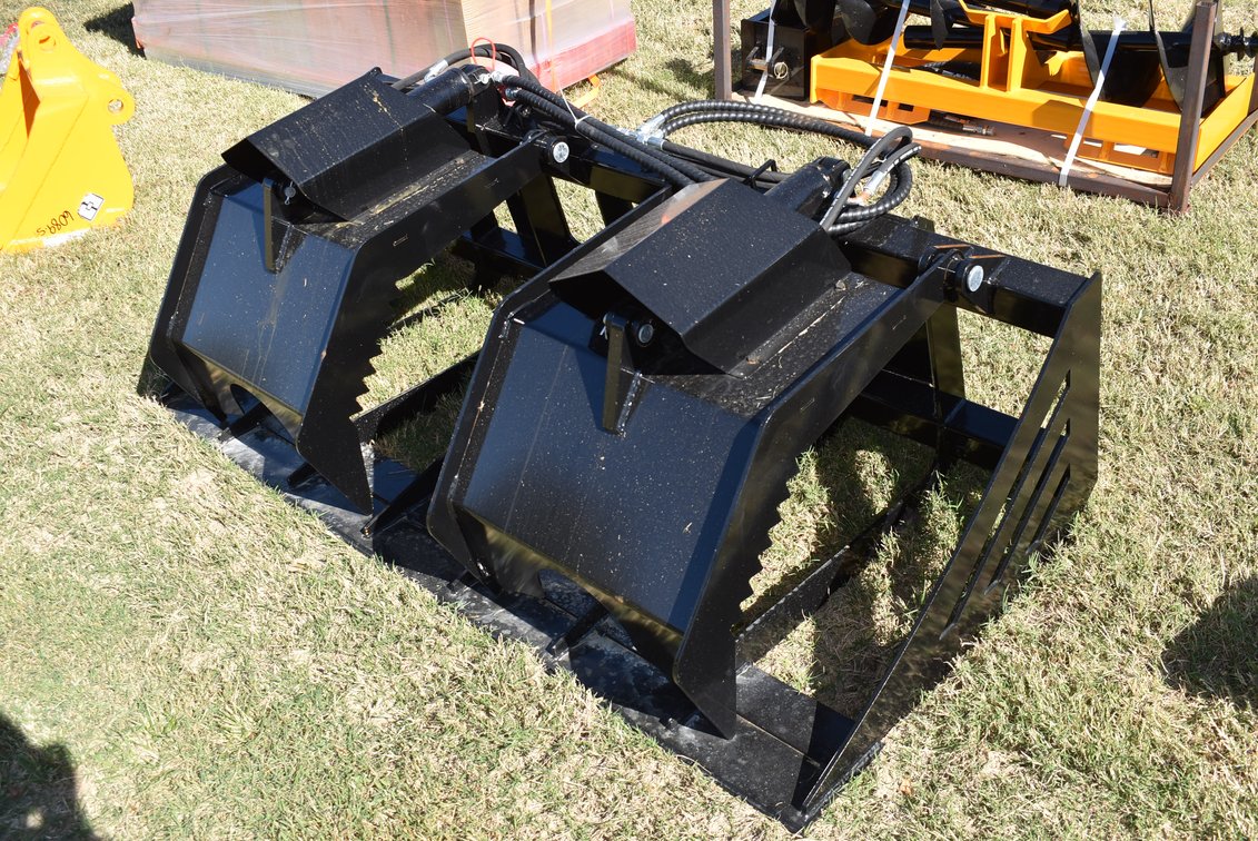 GIYI Skid Steer Grapple Bucket Attachment