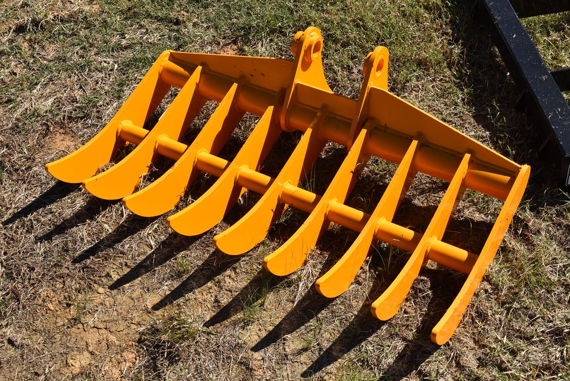 44" Excavator Root Rake Attachment