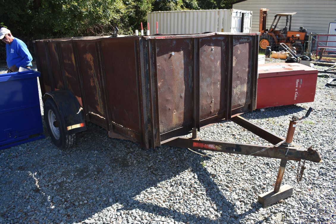 High-Sided Single-Axle Utility Trailer