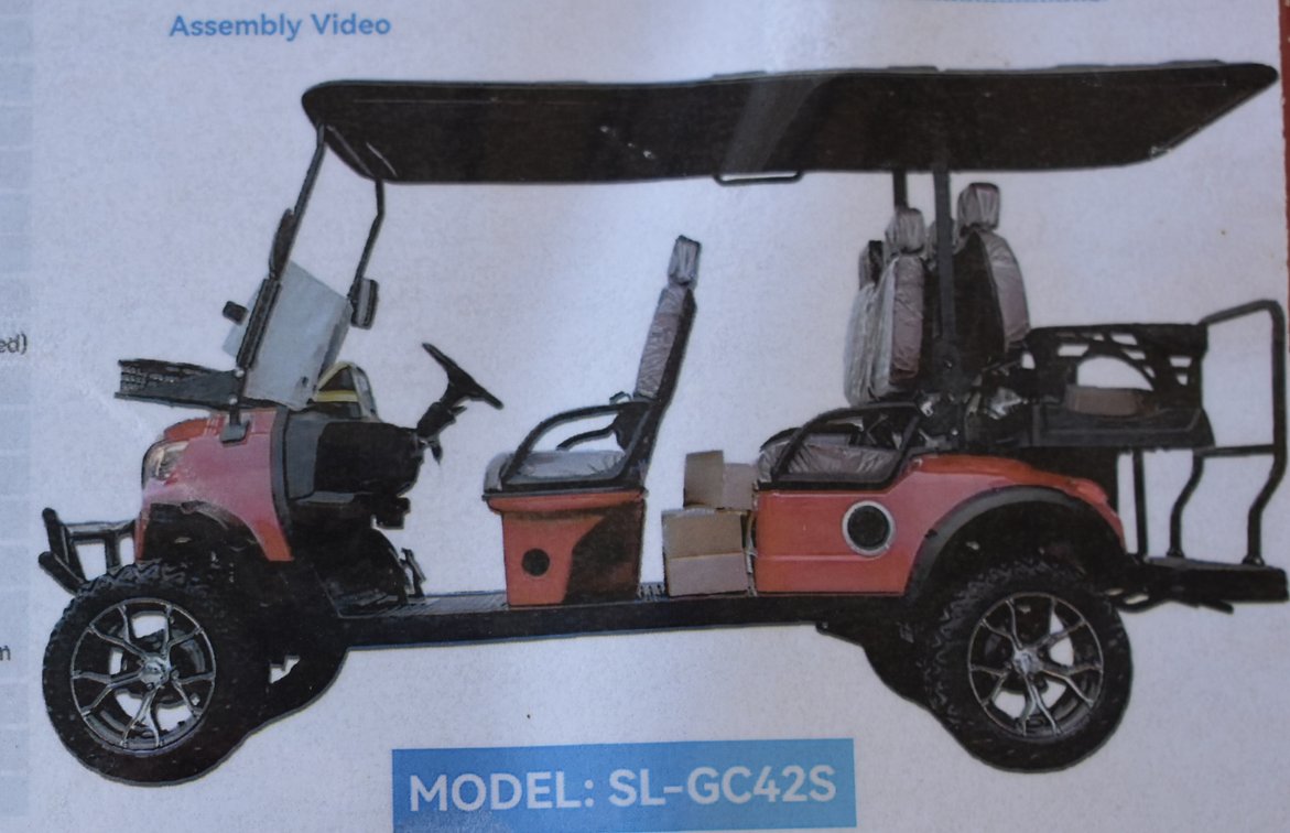 SDLOOL SL-GC42S Off-Road Golf Cart *RED COLOR