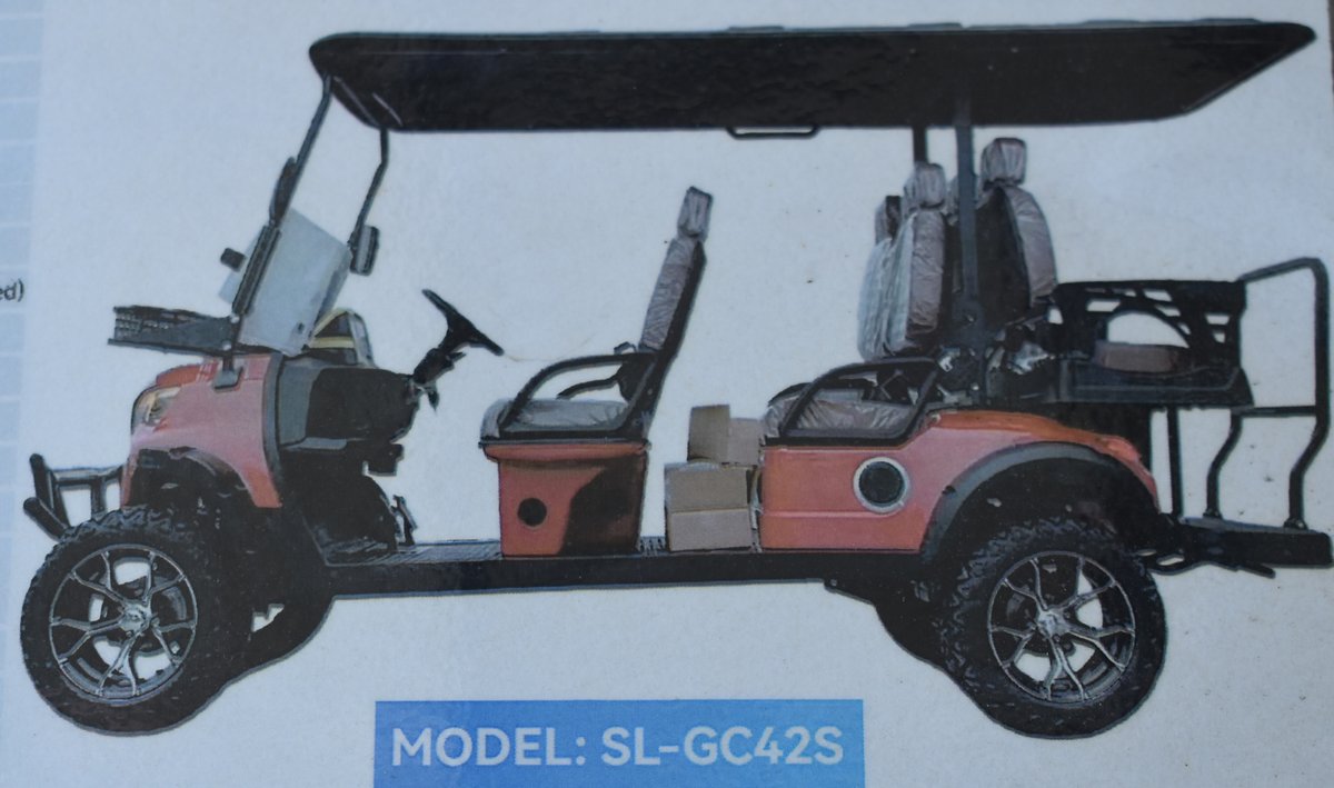 SDLOOL SL-GC42S Off-Road Golf Cart *BLACK *NEEDS TOUCH SCREEN