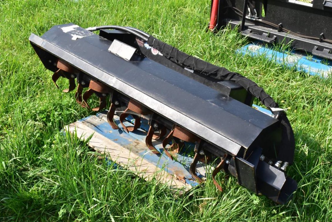 Blue Diamond Rotary Tiller Attachment for Skid Loader