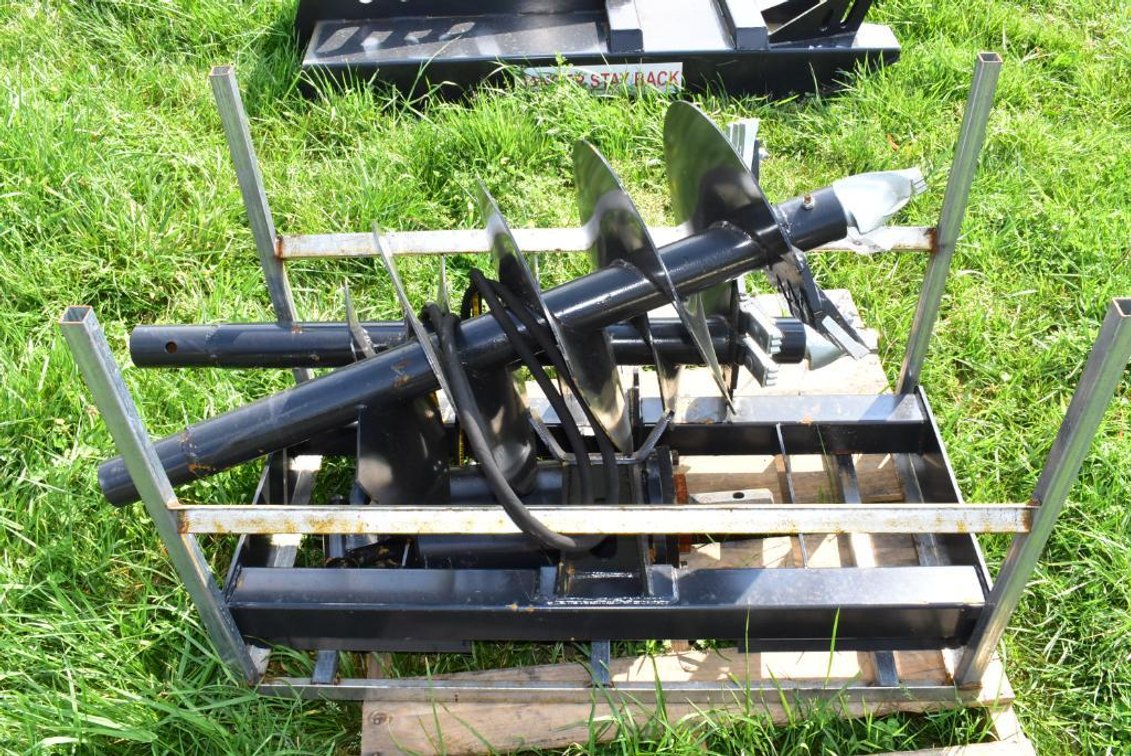 JCT Post Hole Digger Auger Attachment for Skid Loader