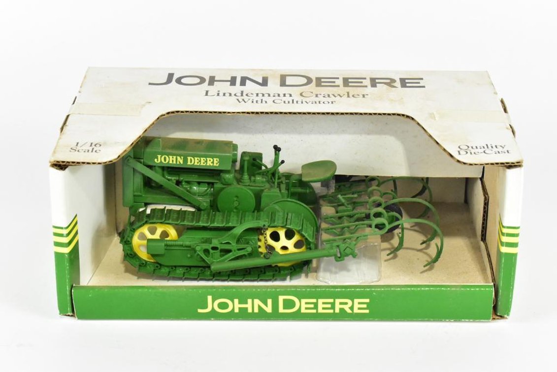 John Deere Crawler Toy Tractor With Cultivator