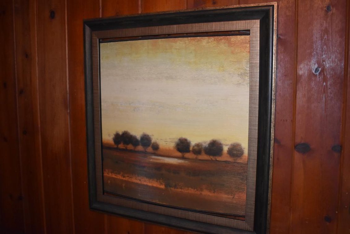 Framed Artwork Trees in Field