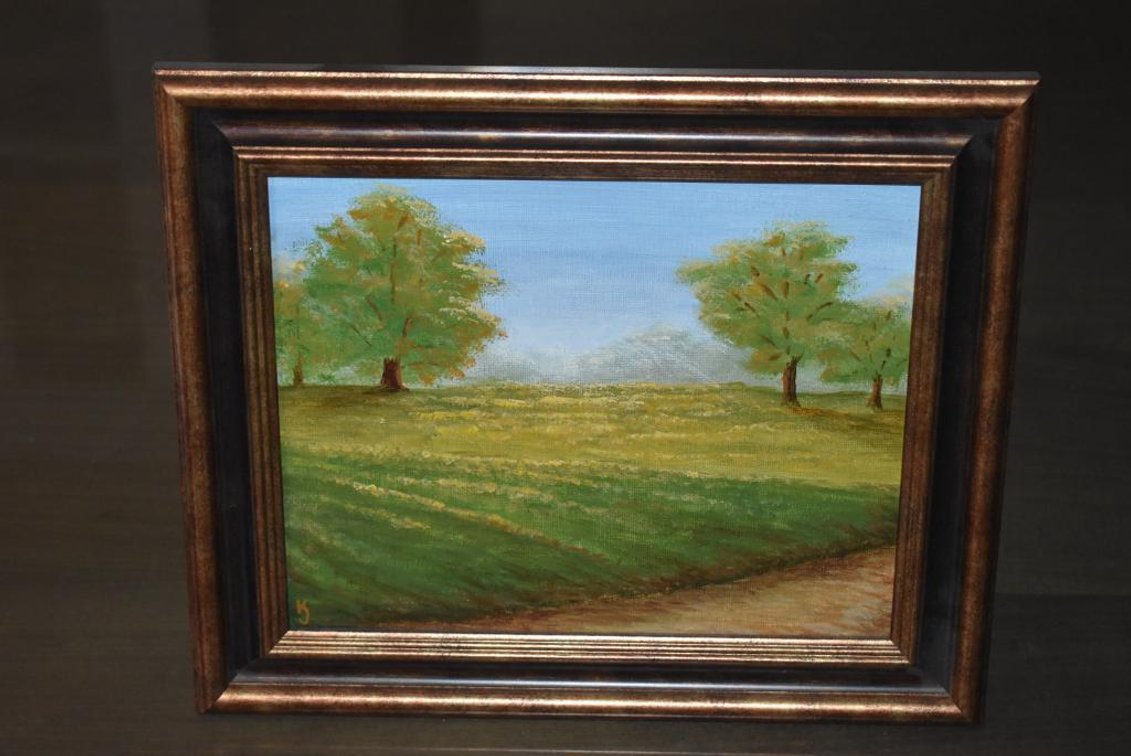 Framed Painting "Hint of Autumn" by KJ Burk