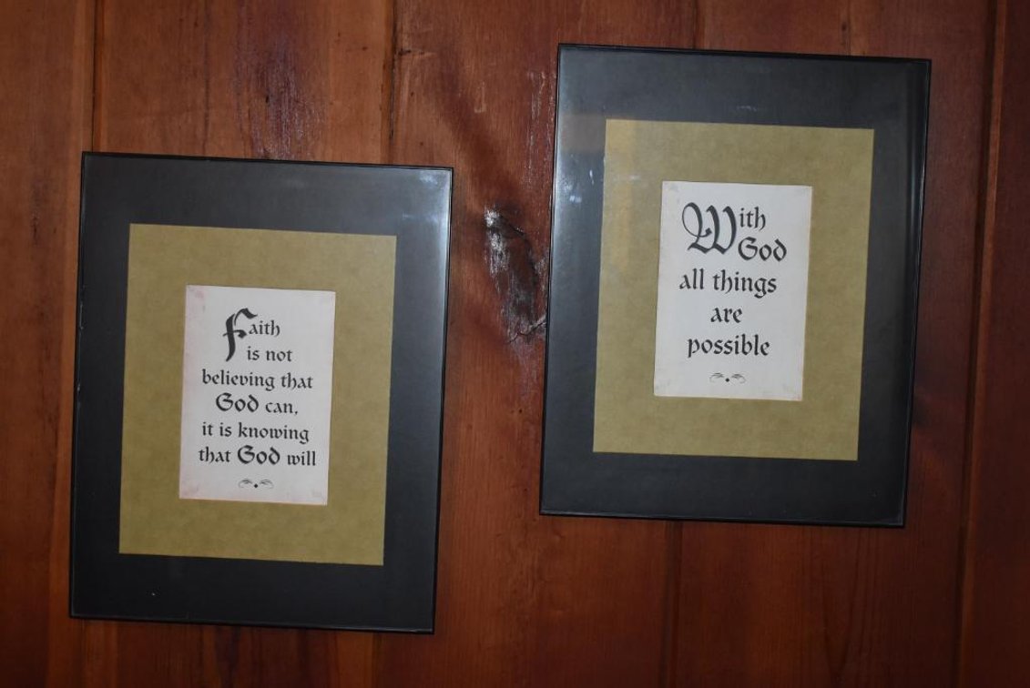 Pair of Faith in God Statements