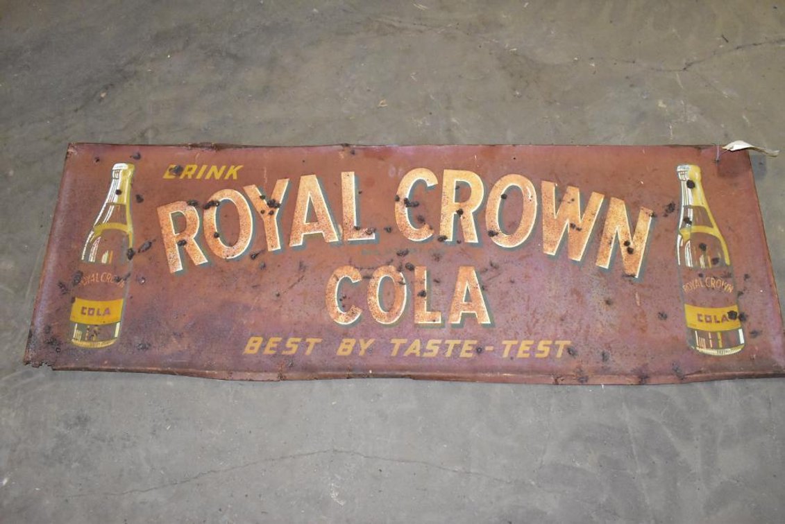 Vintage Royal Crown Cola Metal Sign