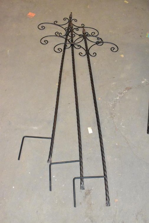3 Decorative Metal Step-In Posts