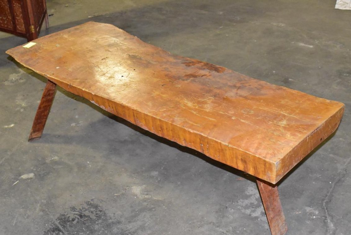 Flat Log Bench