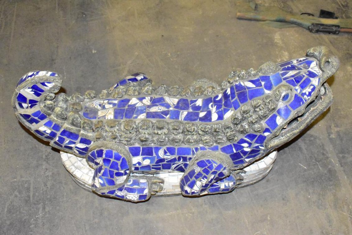 Concrete Allligator Crocodile
