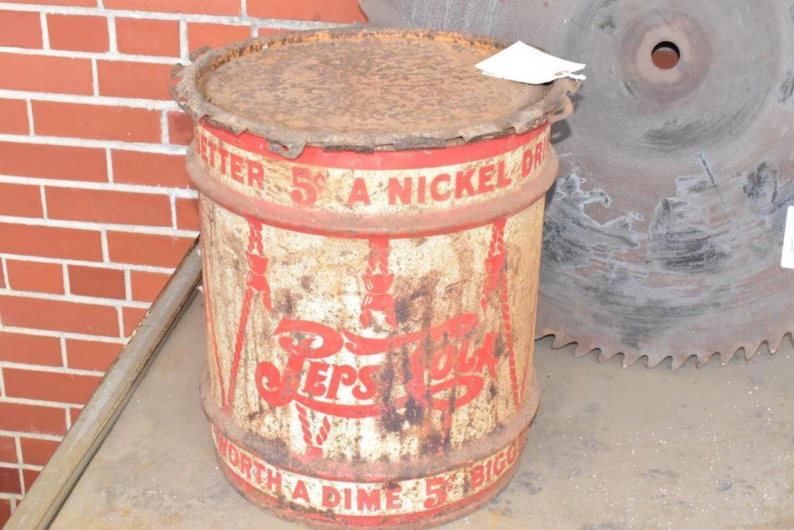 Vintage Pepsi-Cola Barrel