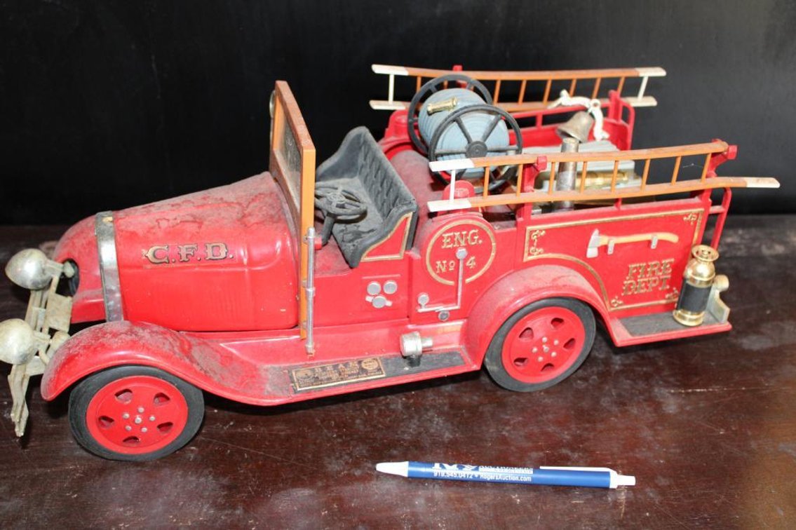 Fire Truck Decanter Eng. No. 4 C.F.D.