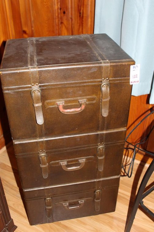 Vintage Suitcase Filing Cabinet