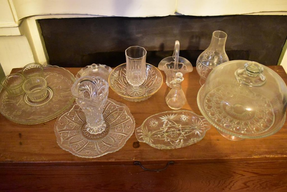Assorted Vintage Cut Glass Serving Pieces
