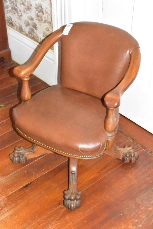 American Early 20th Century Office Chair (Matches w/ Desk Lot 101B)