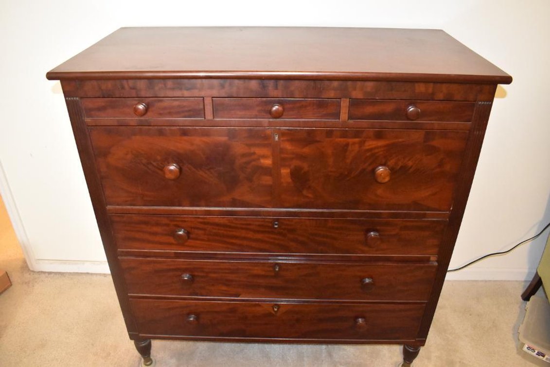 Antique Desk Chest of Drawers - Mid 19th Century