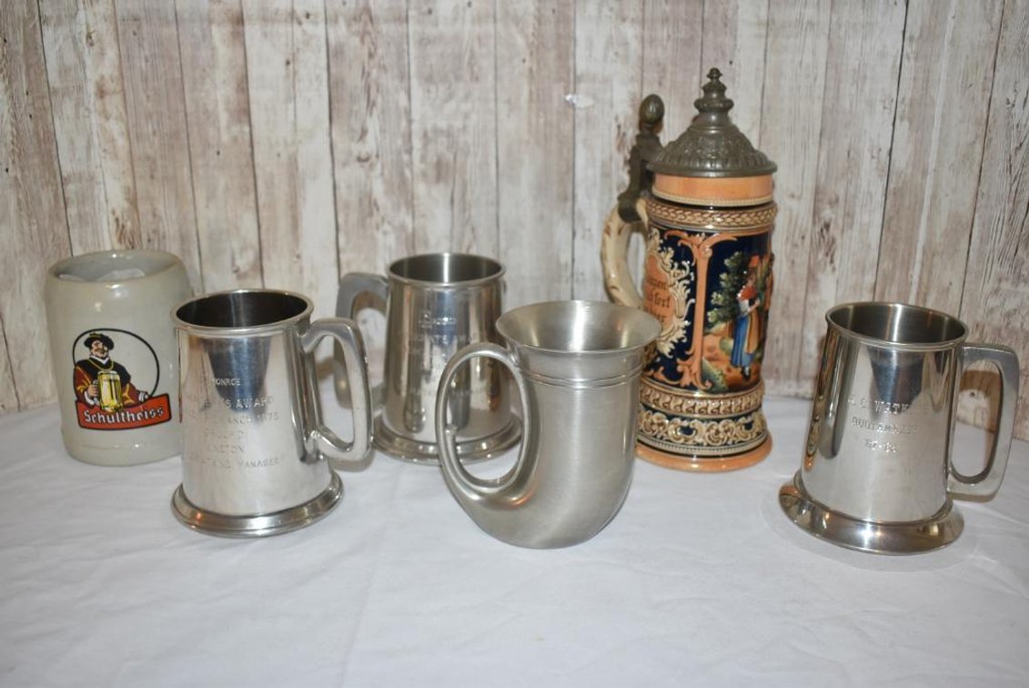 Beer Mugs & Steins - Silverplate