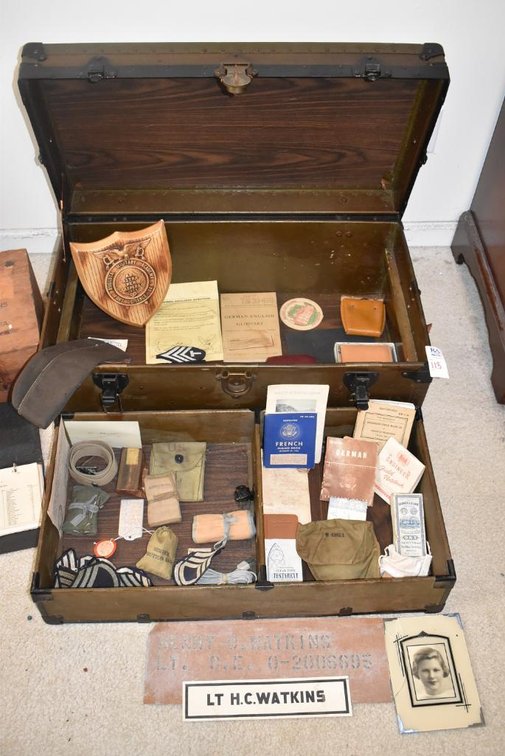 WWII War Trunk & Contents - European Campaign