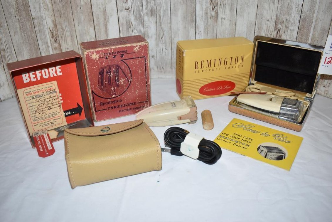 Vintage Remington Electric Shavers in Original Boxes