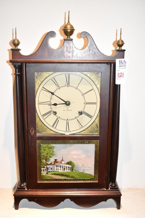 Antique Seth Thomas Pillar and Scroll Mantel Clock