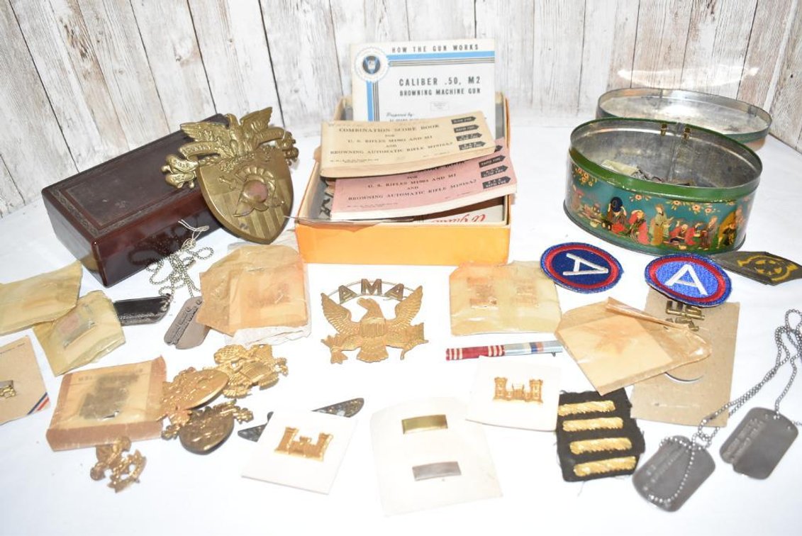 WWII Medals, Patches, Rifle Books - World War II